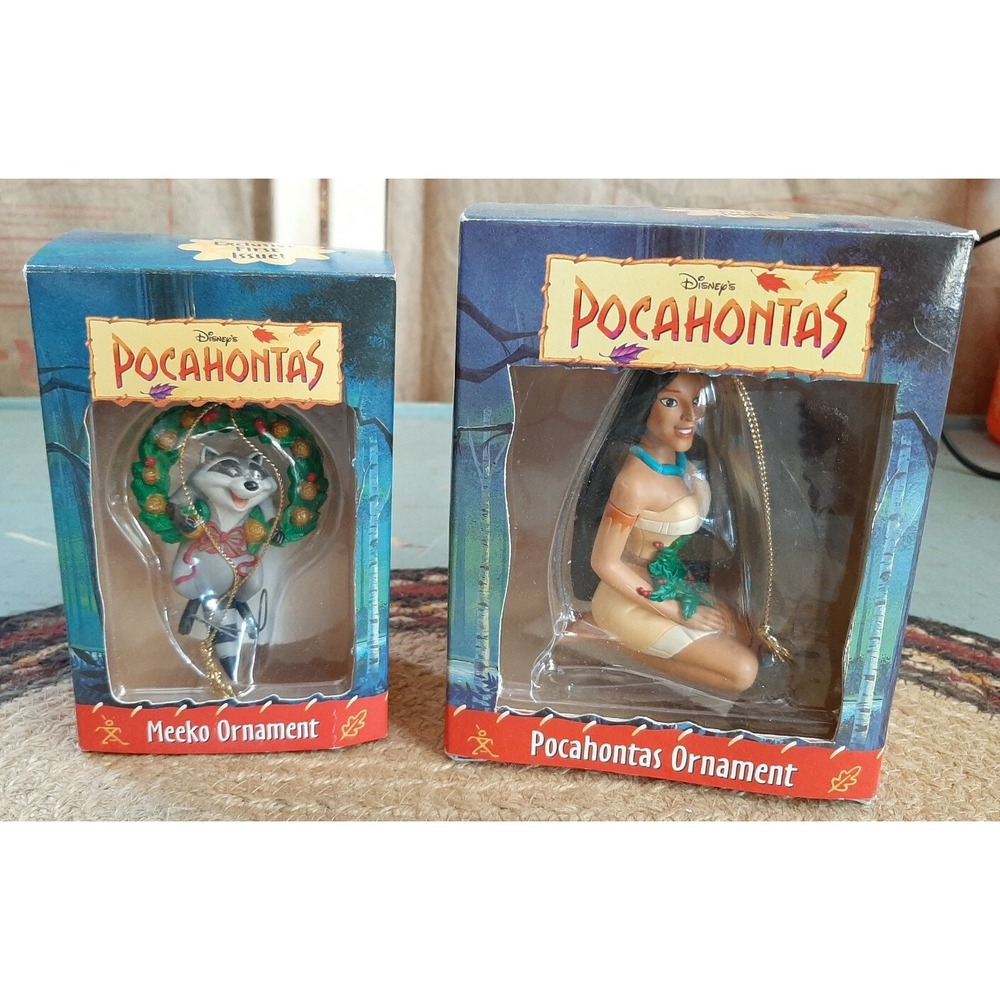 NEW Set Ornament Disney Special 1st Issue Pocahontas by Grolier Collectibles